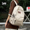 Lee双肩包男潮牌大容量电脑包初高中旅游背包大学生书包女 卡其色 实拍图