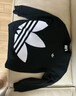 adidas经典时尚宽松抓绒圆领卫衣套头衫男女秋季阿迪达斯三叶草 黑色 XL 实拍图