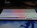 RK98机械键盘无线2.4G有线蓝牙三模键盘笔记本家用办公台式机游戏键盘100键98配列RGB背光白色红轴 实拍图