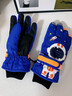 牧萌儿童手套滑雪手套男童骑行防水小孩玩雪卡通保暖手套 宝蓝色 XL 实拍图