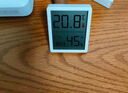 得力（deli）室内电子温湿度计/表办公家用壁挂桌面婴儿房办公用品儿童老人生日礼物带时间+表情显示LE517 实拍图