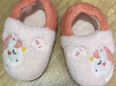 幸福玛丽（Cheerful Mario）兔子女童拖鞋冬季2024新款女宝宝儿童棉拖鞋包跟女孩室内家居棉鞋 实拍图