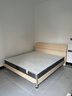 全友家居 床原木风现代简约主卧室双人大床1.8x2米家用高脚板式床家具 实拍图