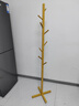 坤奉实木落地衣帽架挂衣架卧室家用立式衣架杆衣服架简约现代挂包架 原木色 十字款【加粗实心实木】 实拍图
