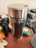 富光玻璃杯双层带茶隔大容量水杯 高档商务泡茶杯 高硼硅杯子500ml 实拍图