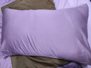MIDO HOUSE铭都100%新疆长绒棉枕套纯棉枕芯套一对装单只装纯色枕头套家纺 烟灰紫【100支全棉单只装】-贡缎 48*74cm 实拍图