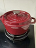 苏泊尔 SUPOR 珐琅锅汤锅24cm铸铁锅炖锅酒红ET24MF01-R  实拍图