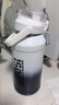 恩尔美（nRMEi）保温保冷杯大容量316吸管学生男大肚吨桶吨户外便携运动水壶杯子 渐变白1500ml【保冷保热+316】 实拍图