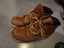 RED WING红翼875 工装靴6寸马丁靴E楦油鞣皮牛皮手工方头男大黄靴新年红品 褐色 6.5 (美码E头) 实拍图