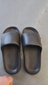 稻草人拖鞋男士居家用洗澡防滑浴室内户外穿情侣厚底静音女凉拖 黑40-41 实拍图