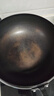 京严正宗古法大肚铁锅家用炒锅无涂层不粘炒菜锅电磁炉燃气通用已开锅 【三次开锅发货】适用3-8人 28cm 【山东老字号铁锅技术｜百年传承】 实拍图