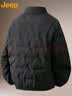 JEEP吉普羽绒服男冬季短款休闲立领外套潮流保暖衣服男装 黑色 3XL 实拍图