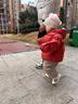 巴拉巴拉童装儿童羽绒服宝宝男女童2025冬装新款婴儿外套保暖上衣泡芙羽绒 红色小南瓜61003-白鸭绒 100 （充绒量81g 适合2-3岁） 实拍图