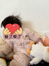 婧麒（JOYNCLEON）婴儿连体衣新生儿衣服秋冬保暖夹棉哈衣满月宝宝内衣纯棉连体衣 大树粉【优选精梳棉】 90cm 实拍图