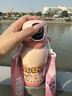 小水怪（SGUAI）智能水杯子指纹解锁儿童316L双饮幼儿园保温杯粉色550ml K6S 实拍图