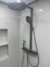 JVTO淋浴花洒套装家用大置物全铜钢琴数显沐浴淋浴增压自洁枪灰奶白色 K8【智控数显】枪灰色 实拍图