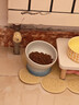 乐优派猫碗陶瓷狗碗猫食盆狗盆宠物碗猫粮碗高脚防打翻猫咪用品 渐变蓝 实拍图
