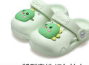 牧童儿童拖鞋夏男宝宝洞洞鞋软底女童卡通洗澡婴幼儿家居鞋奶龙绿180 实拍图