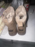 达芙妮雪地靴女冬季加绒加厚保暖短靴东北大棉鞋子 4023608085 棕色 40  实拍图