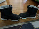 探路者（TOREAD）旗舰 儿童雪地靴男女中大童鞋冬季保暖防滑棉鞋靴子  黑色灰色 31 实拍图