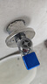 潜水艇（Submarine）F311黄铜加厚三角阀八字阀马桶热水器大流量4分进出水（蓝色） 实拍图