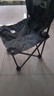 月亮椅户外超轻折叠椅子便携式露营钓鱼凳子月亮椅写生椅 黑色大号（送收纳袋） 实拍图