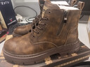 公牛世家【张若昀同款】马丁靴男真皮2025秋冬新款高帮英伦风工装靴子男 实拍图