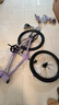 儿童自行车6-10-15岁中大童男女孩脚踏车学生单速变速山地车 【单速】优雅紫+骑行大礼包 22寸【适合身高140-155cm】 实拍图