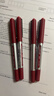 uni三菱 uni-ball EYE红色中性笔高颜值0.5mm红笔签字笔商务直液式学生水笔水性笔套装 UB-150 5支 实拍图
