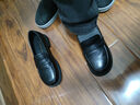 红蜻蜓秋冬乐福鞋女士牛皮小皮鞋复古休闲女鞋一脚蹬女鞋WTB43660黑色38 实拍图