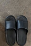 曼多贝尔【抗菌拖鞋】简约男拖鞋 轻便软弹家居浴室凉拖鞋 黑色42-43 实拍图