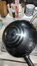荣事达（Royalstar）章丘手工锻打铁锅圆底老式炒锅无涂层不粘炒菜锅燃气灶无盖34cm 实拍图