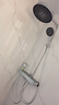 安华ANNWA 淋浴花洒套装精铜增压全铜沐浴洗澡神器钢琴键枪灰铬色丝雨 【26年升级新品】铬色 | 丝雨出水 | 加宽厚顶喷 R8Pro 实拍图