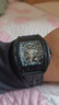 马克华菲（MARK FAIRWHALE）手表男士开拓者系列全自动机械表防水运动夜光国潮男表送男友礼物 黑壳黑面胶带 实拍图