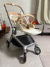 bebebus艺术家婴儿车推车可坐可躺新生儿宝宝轻便折叠双向高景观 香槟金 实拍图
