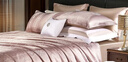 富安娜家纺四件套 高档提花套件纯棉床单四件套 泽蒙 203*229cm 粉色 实拍图