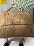 Landcase 手提旅行包女大容量健身包游泳瑜伽包收纳行李包袋 4095卡其大号 实拍图