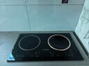 志高（CHIGO） 嵌入式电磁炉双灶3500W大功率电磁灶家用电陶炉凹面爆炒镶入式家用电灶双头电磁炉台嵌两用式套装 3500W 一凹一平 （开孔680*380mm） 实拍图