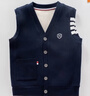 努比屋 儿童马甲男孩秋季马夹大童外穿背心男童春秋坎肩衣服 藏青色 130 实拍图