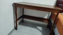 华舟书桌小户型家用写字桌卧室靠墙学生学习桌 1.0米胡桃色[宽55cm] 实拍图