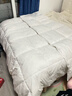 皮尔卡丹 暖绒抗菌 100%羽毛被加厚被子 双人冬被 6斤 200*230cm 白色 实拍图