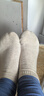 棉竹屋袜子女士秋冬季高筒袜纯棉加长筒抗菌2025新款防臭无骨女长袜5双 实拍图