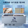澳柯玛（AUCMA）528升冰柜雪糕柜商用展示柜钢化玻璃卧式点菜柜超市速冻保鲜平面岛柜 冷藏冷冻可转换 SC/SD-528 实拍图
