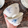 浩雅景德镇陶瓷餐具陶瓷碗饭碗高颜值家用花仙子4.5英寸高脚碗10个装 实拍图