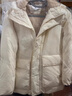 优衣库童装男童女童高性能复合连帽外套/保暖厚衣服473309 01 乳白色 140 实拍图