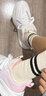 回力官方女鞋保暖运动鞋女冬季新款加绒加厚棉鞋女 白粉（加绒） 37 实拍图