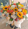 冉子花坊鲜花速递同城配送向日葵混搭抱抱桶玫瑰送女友爱人生日礼物真鲜花 抱抱桶混搭 实拍图