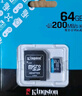金士顿（Kingston）64GB TF（MicroSD）存储卡 内存卡U3 V30 A2 4K 适配大疆Pocket 3/Action 5/无人机/运动相机/监控 实拍图