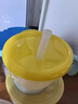 利其尔（Richell） 可按压学饮杯儿童吸管水杯婴儿训练杯畅饮杯吸管杯牛奶杯漱口杯 清新黄 实拍图