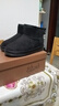 骆驼（CAMEL）雪地靴女冬季新款加绒保暖加厚棉鞋休闲懒人毛毛鞋 L23W275157黑色 36 实拍图
